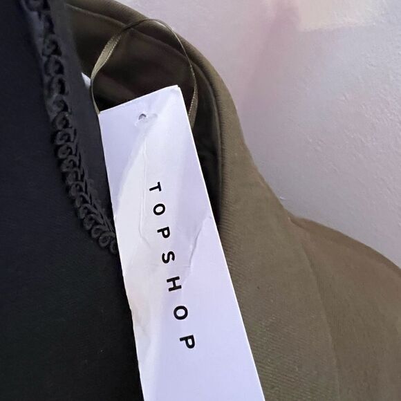 Top Shop Green Blazer NWT Size 12 - Picture 6 of 7